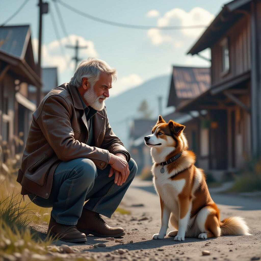 A grumpy retired assassin and an overly friendly stray dog d...