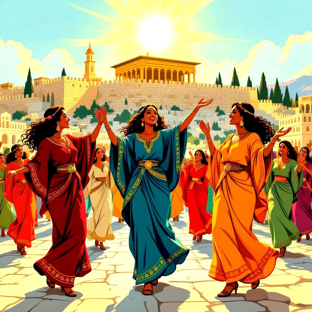 Mount Zion Daughters Celebrating in Comic Book Style