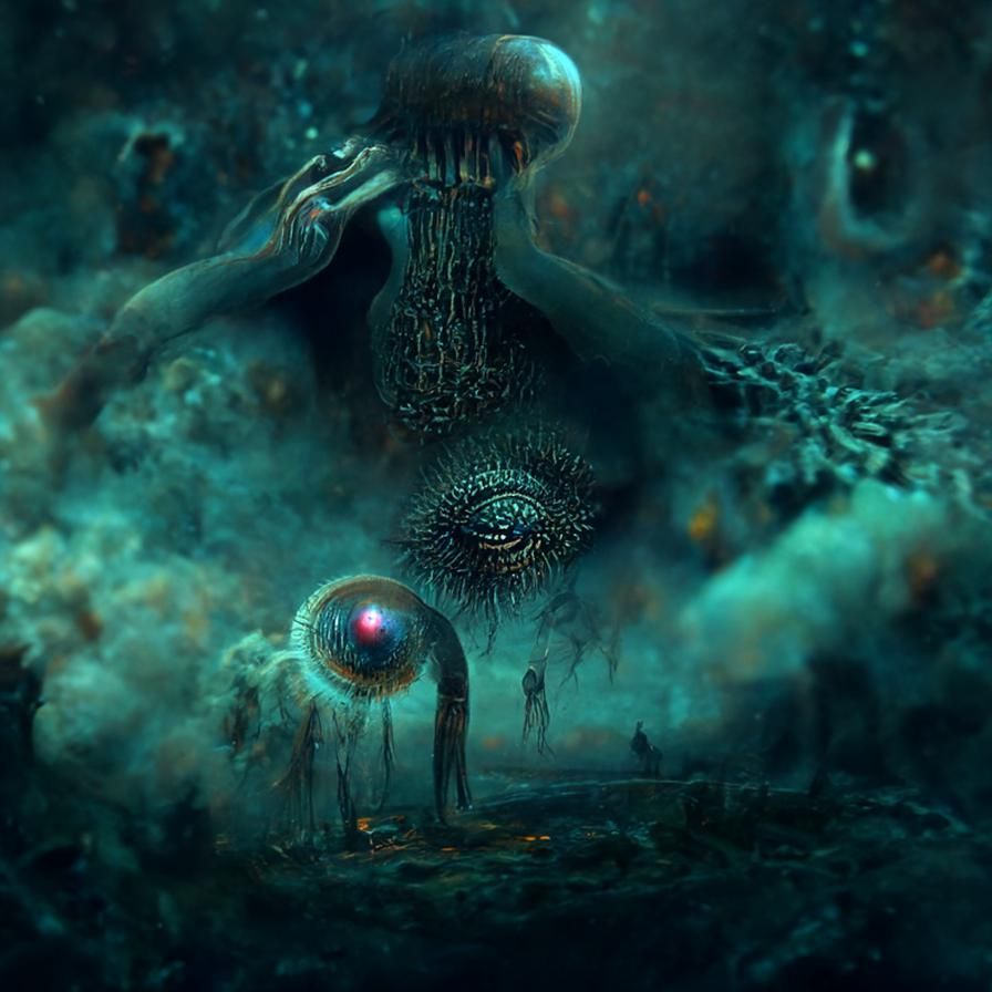 Lovecraftian Biomechanical Landscape with Mind Control
