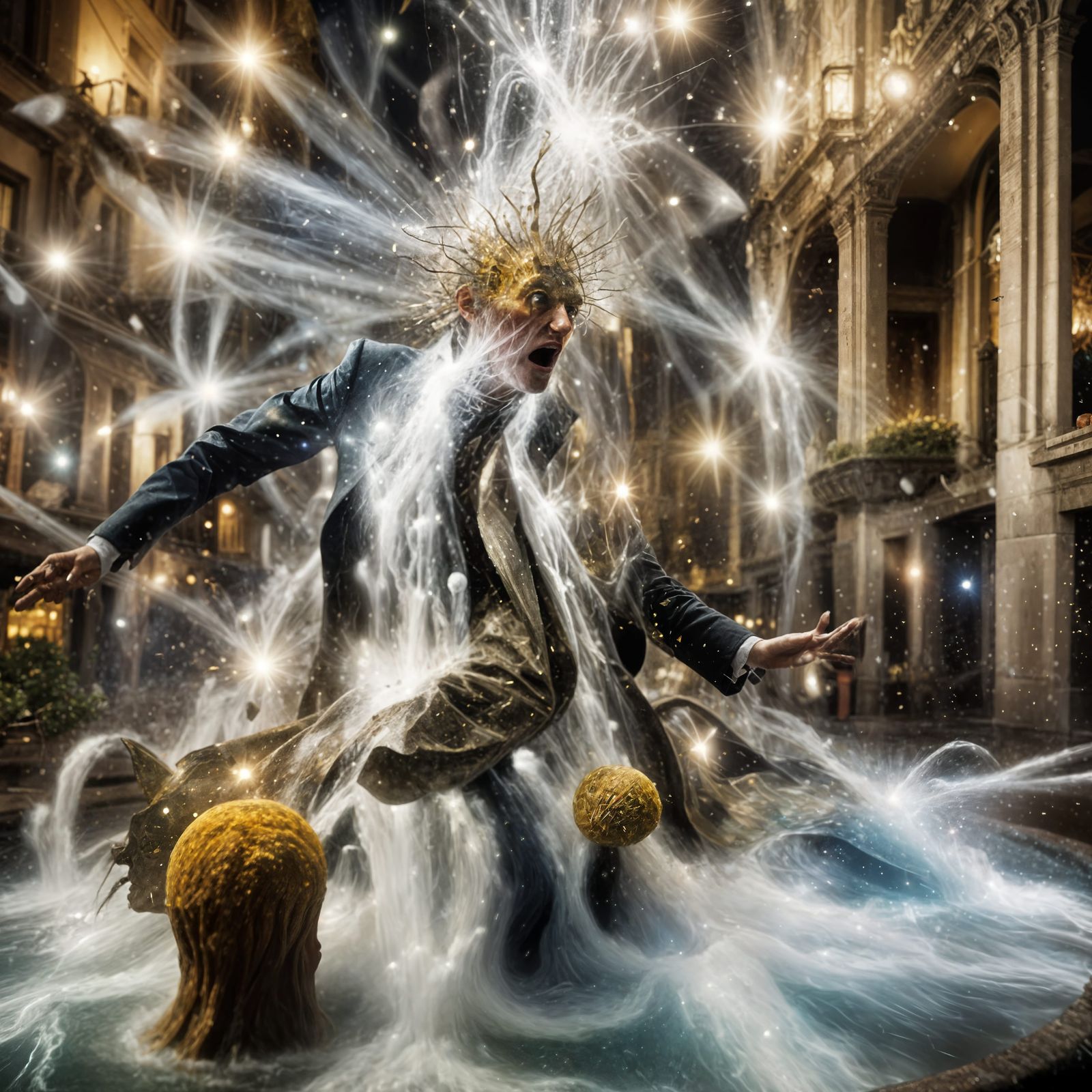 Caught in a Frothing Fountain