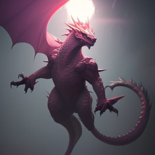Psychic Dragon Concept Art in Dynamic Lighting