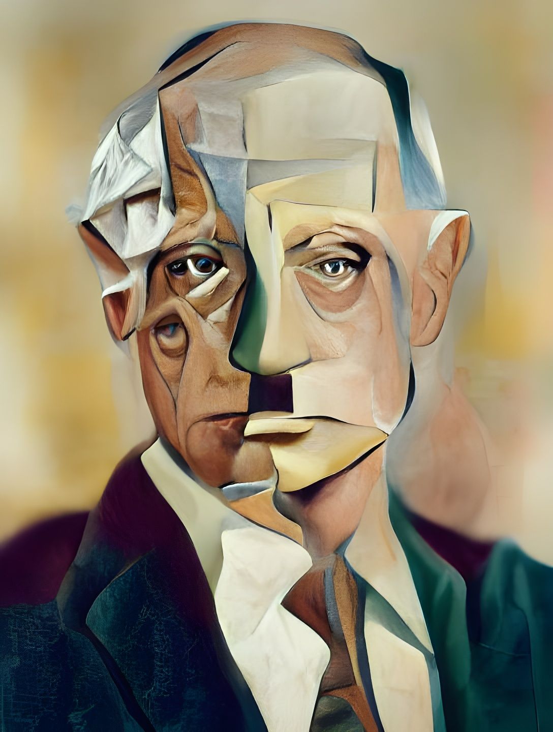 Cubist Hyperrealism Inspired by Picasso and Braque