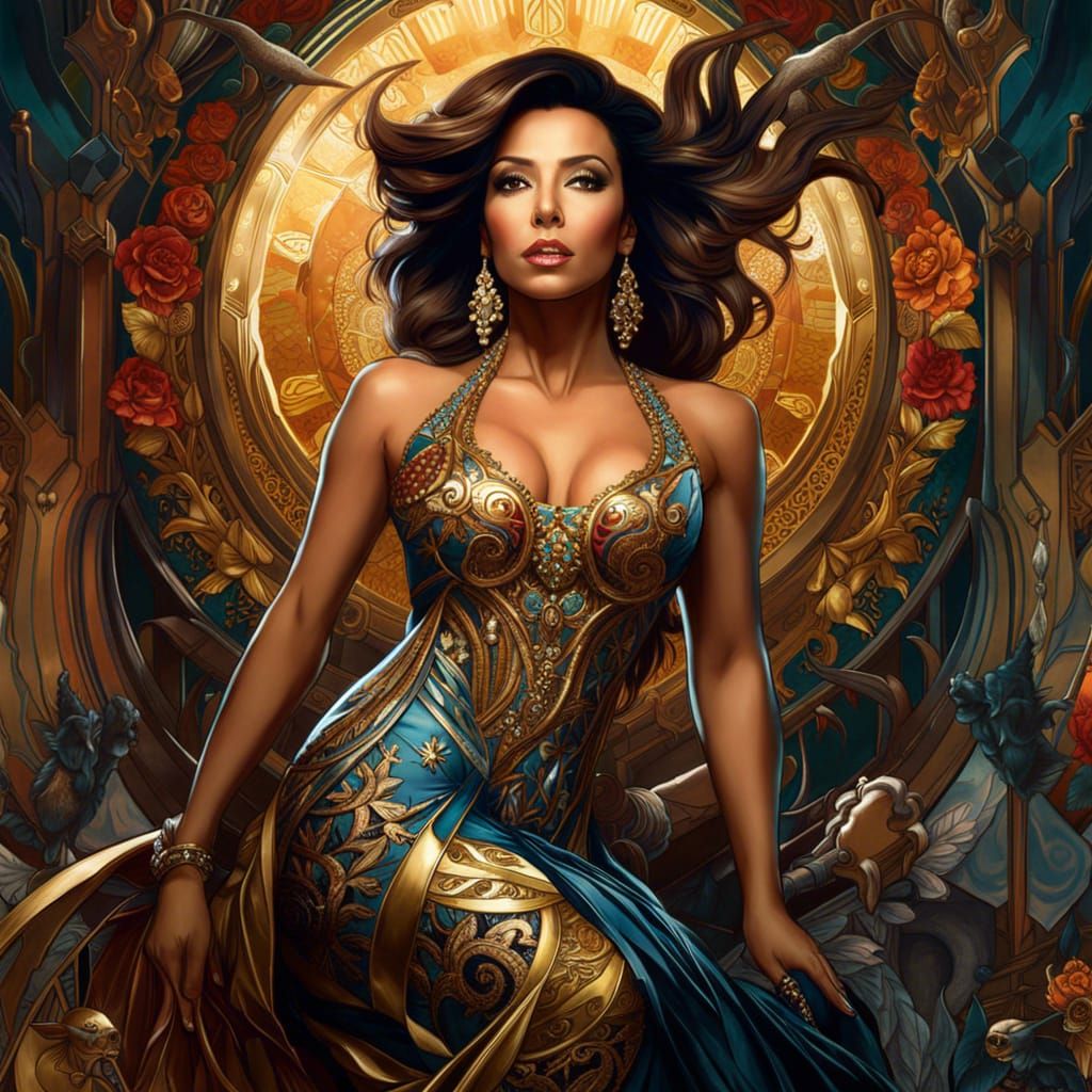 Eva Longoria in evening dress