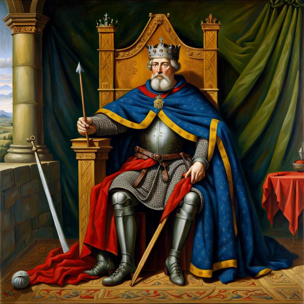 Robert the Bruce Knitting: Renaissance Portrait