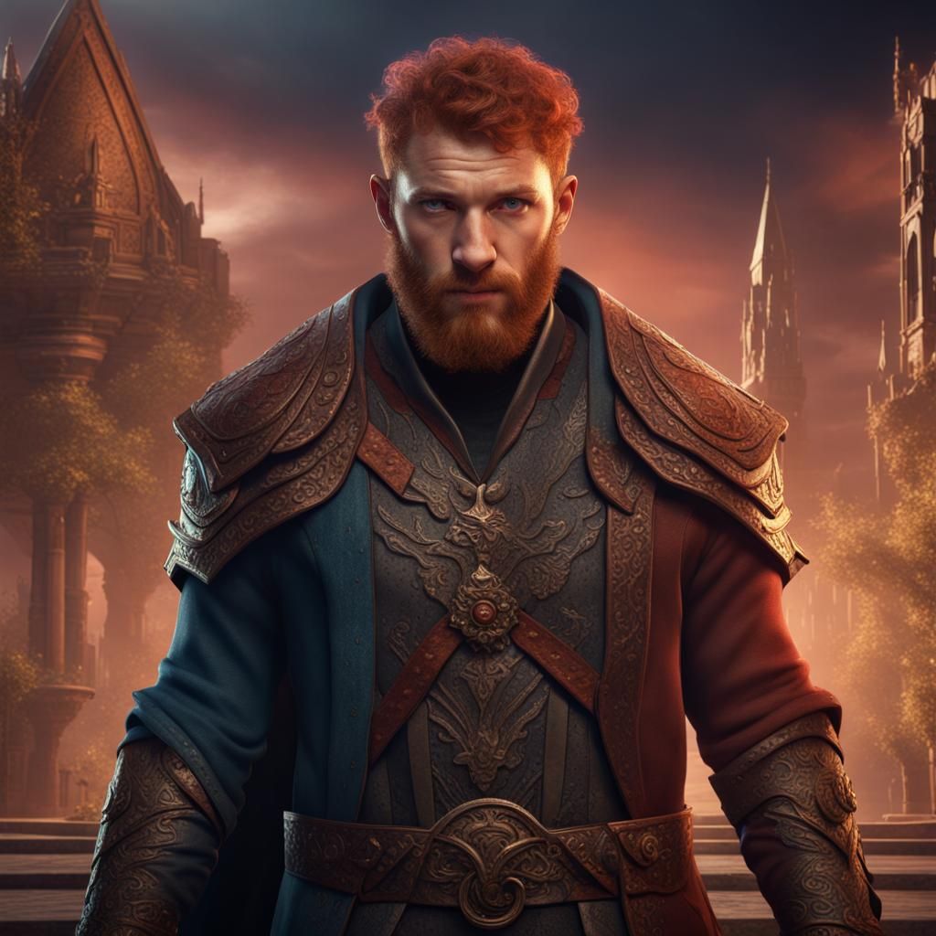 Sami Zayn as Fantasy Character Concept Art