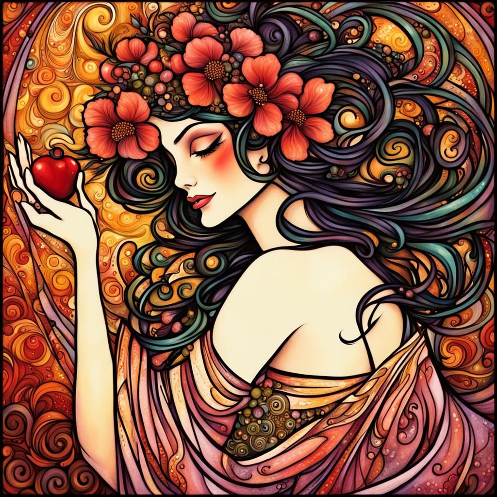 Persephone, Goddess of Spring: Digital Art