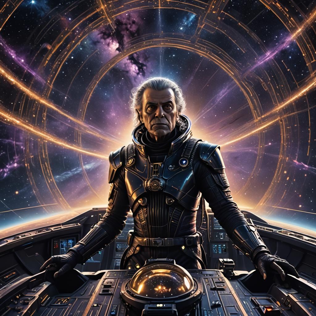 Navigator Steers Starship Through Galaxy in Cinematic Style
