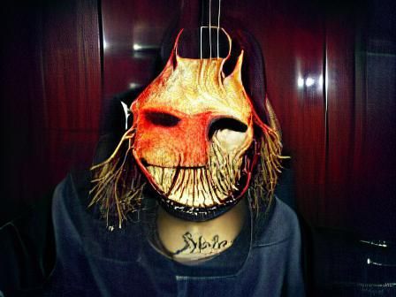 Menacing Industrial Mask with Gritty Aesthetic