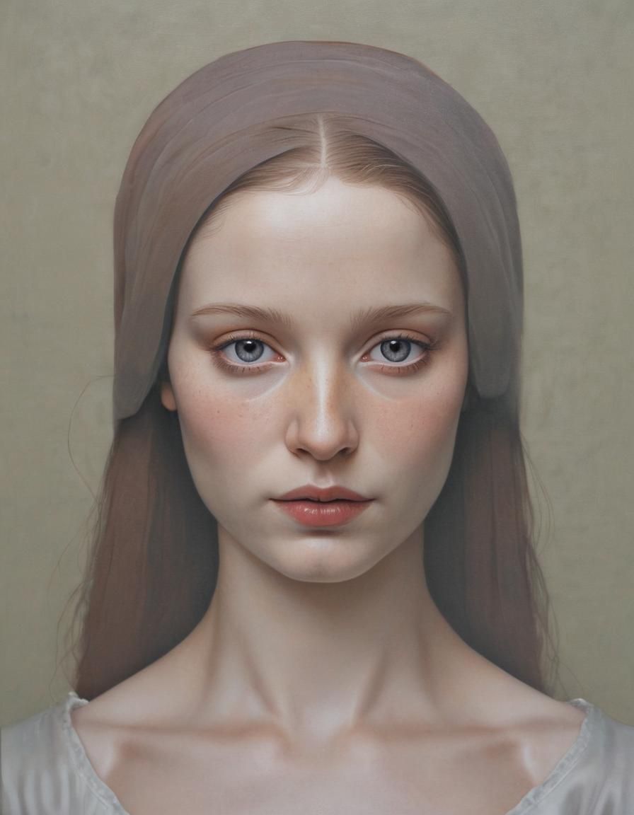 Mona Lisa Reimagined: A Helnwein-Inspired Portrait