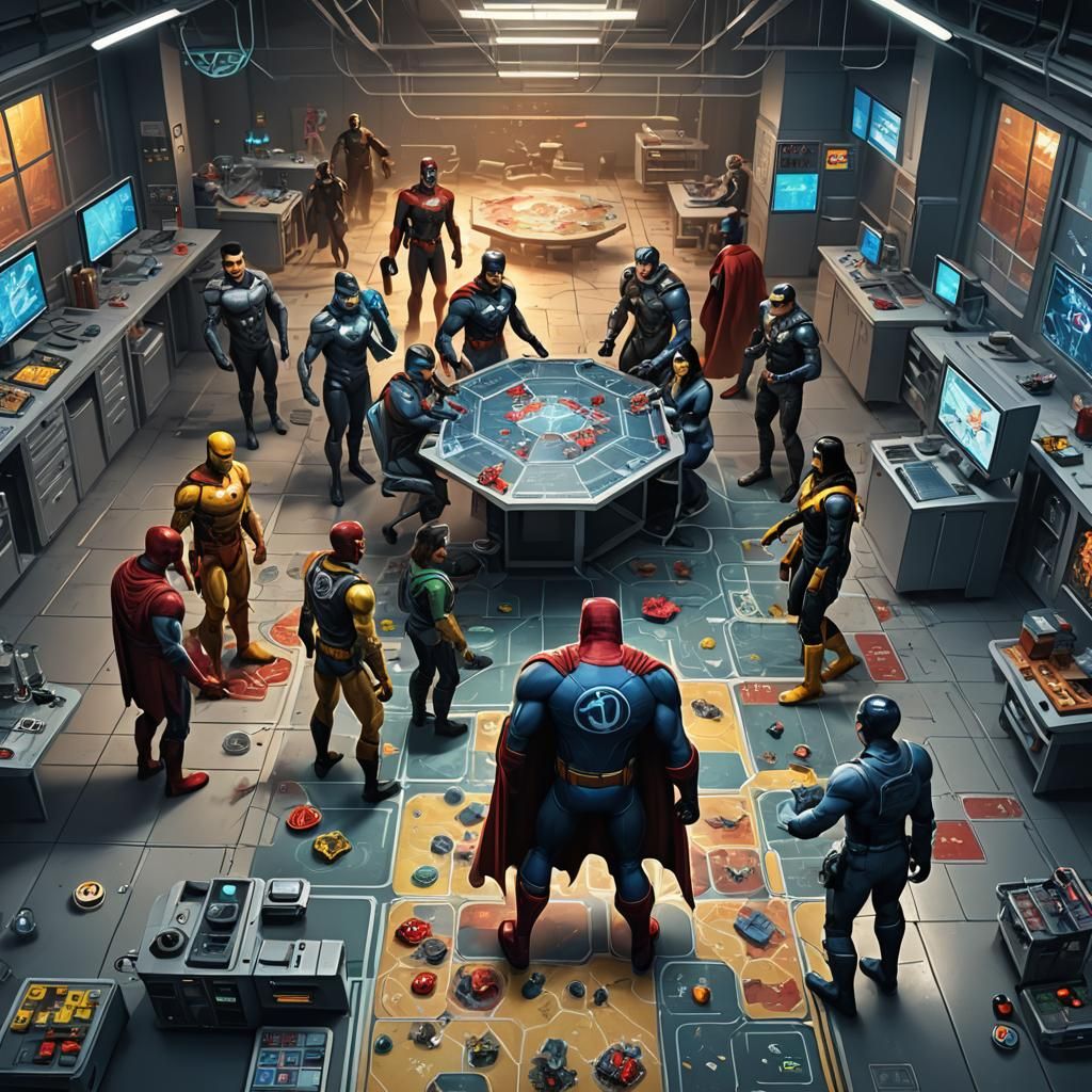 Superheroes Play Pandemic in High-Tech Lab