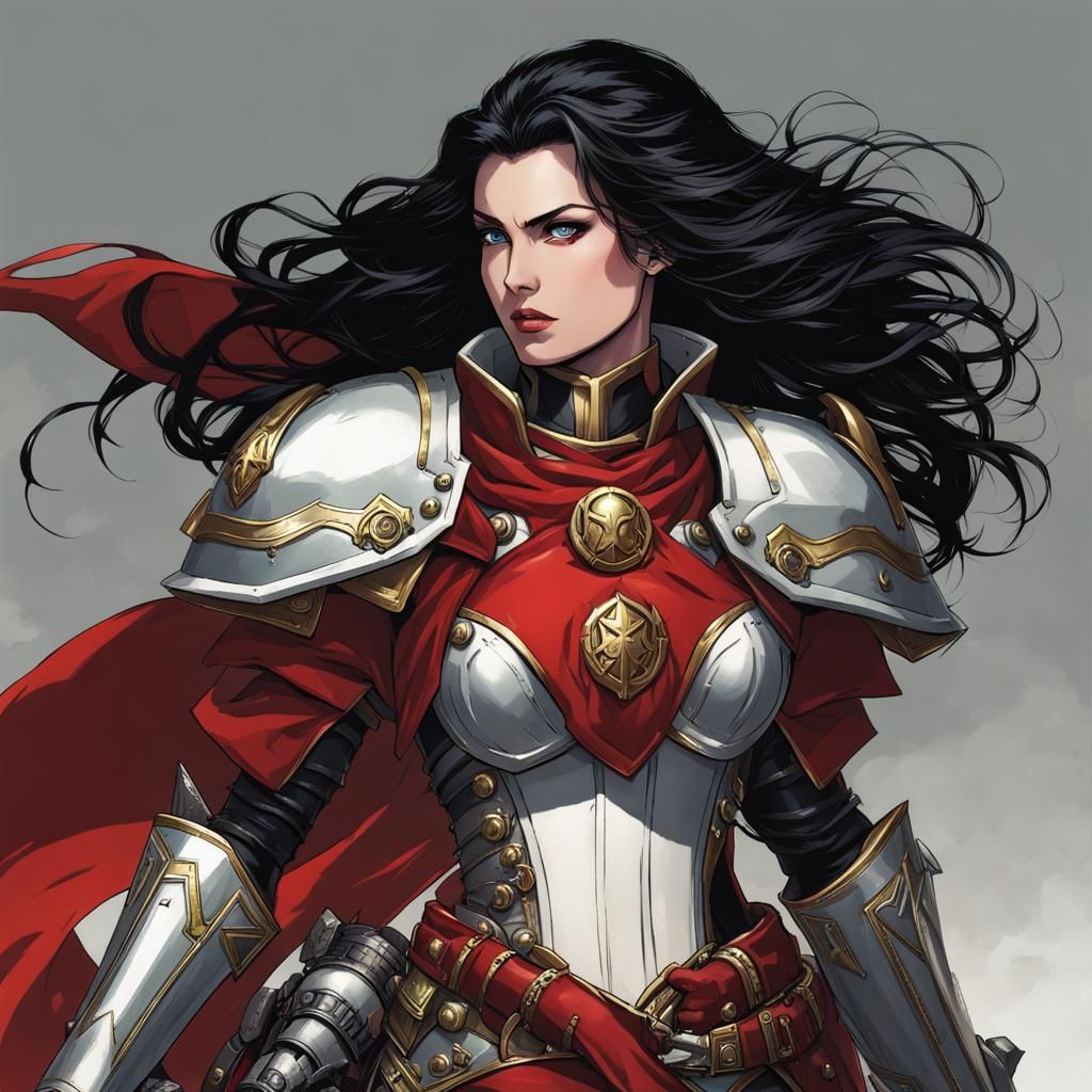 Warhammer 4 Battle Sister Comic Art