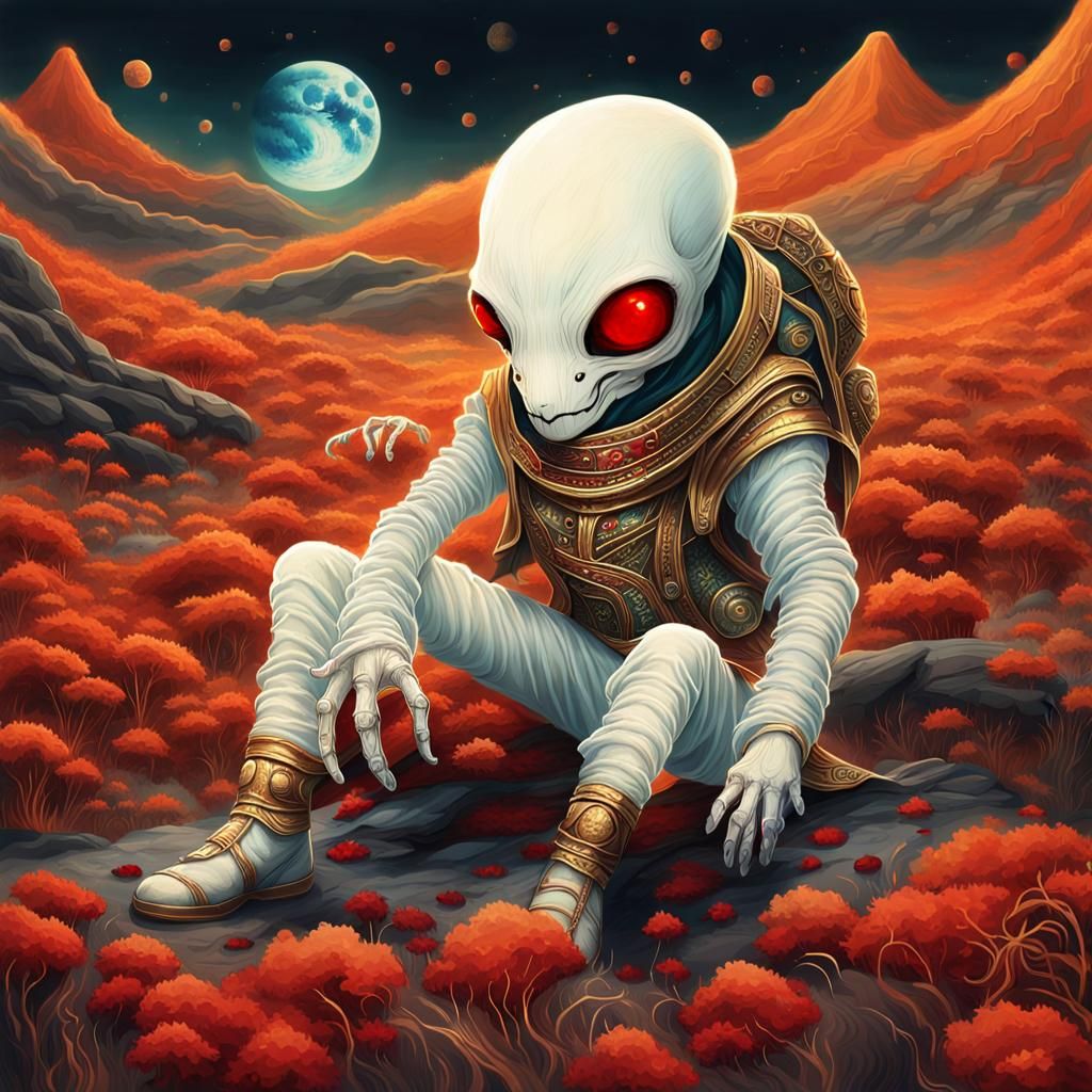 LONELY ALBINO ALIEN GHOST