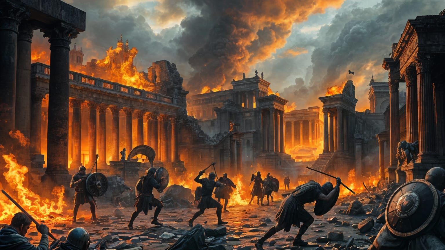 The Sack of Rome by the Vandals in 410