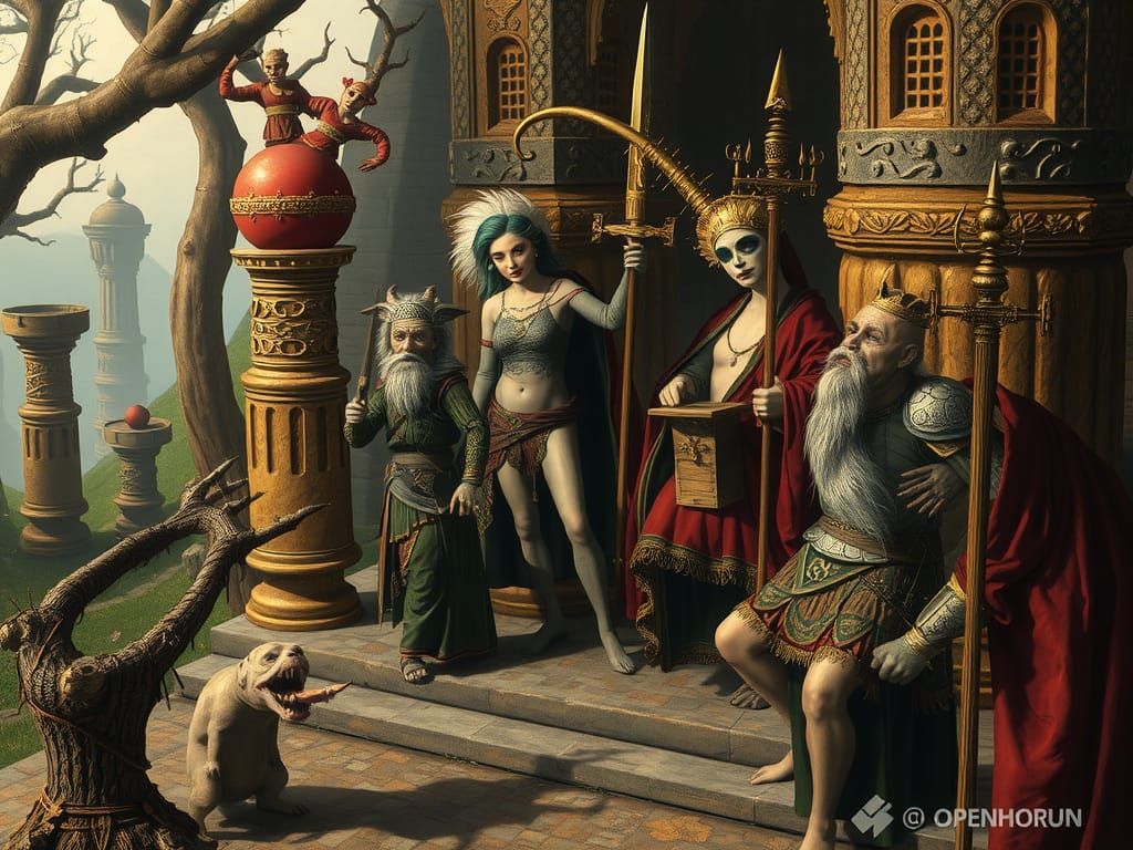 Grotesque Medieval Strategy Game Screenshot