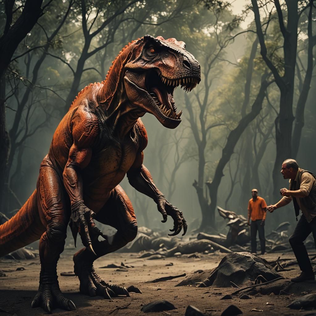 Cinematic Demon with Tyrannosaurus Appearance