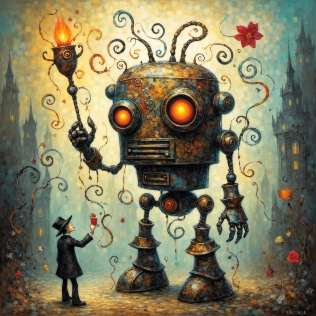 Chibi Robot Butler: A Cute Mechanical Servant