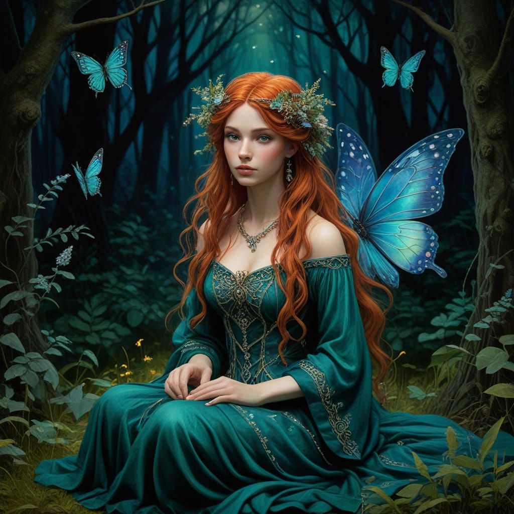 Ethereal Forest Witch in Radiant Glade