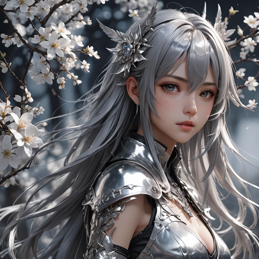 Detailed 3D Anime Art Inspired by WLOP
