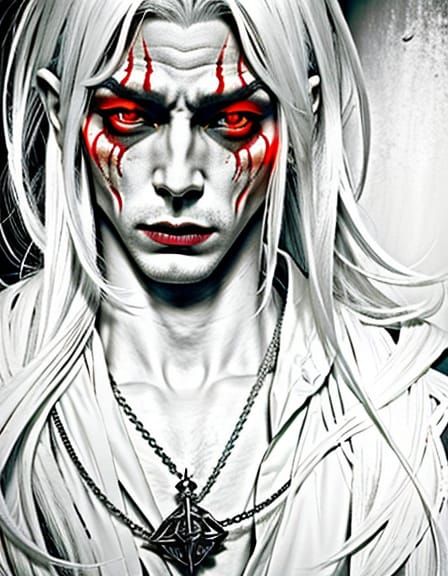 Menacing Demon in Dark Reality: Hyper-Realistic Photorealism