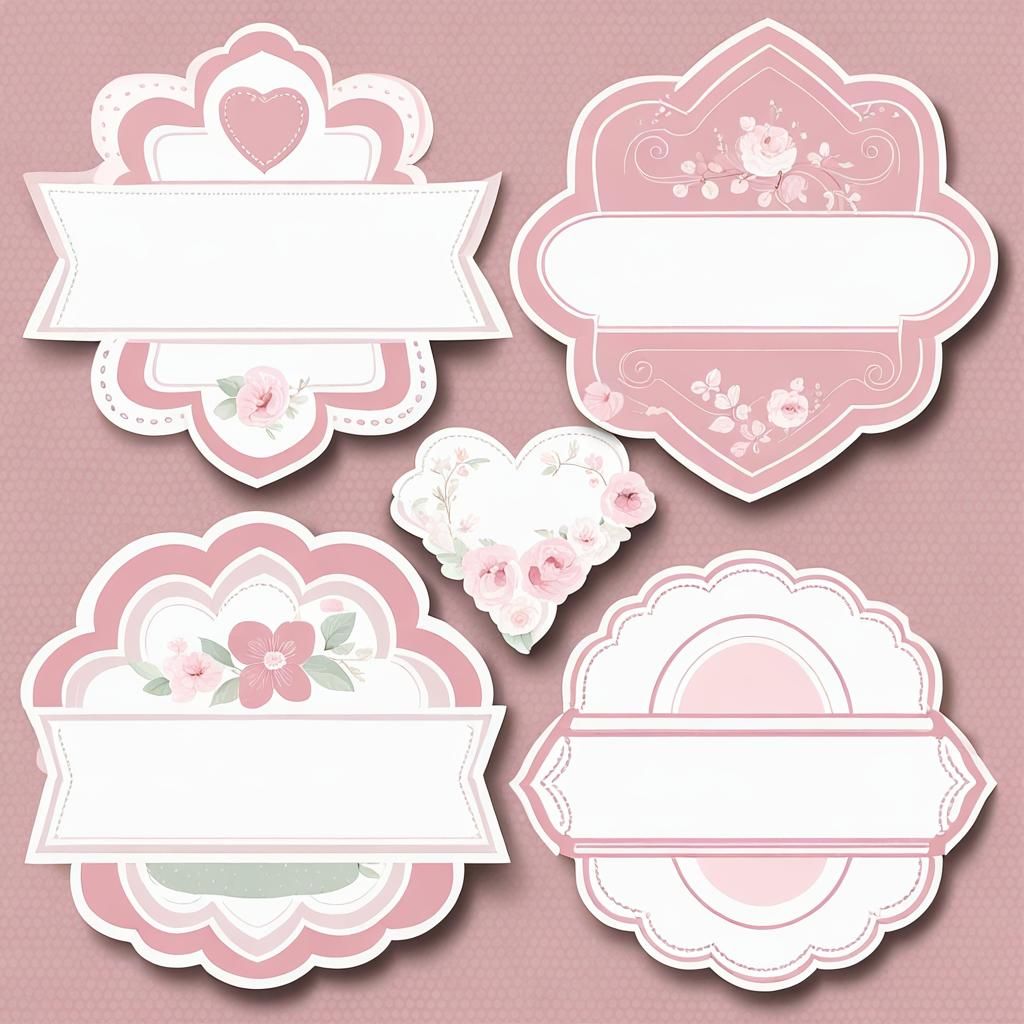 Vintage Baby Girl Labels for Journal