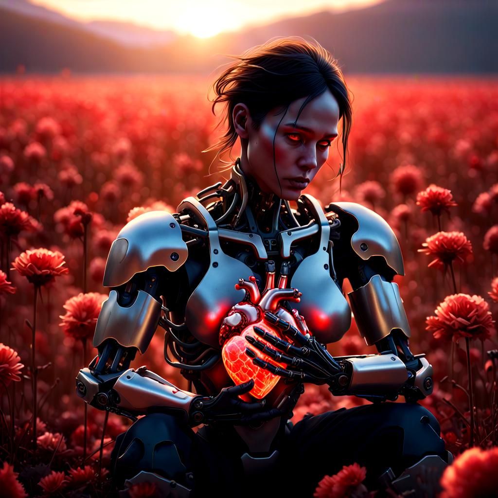 Cyborg's Lament: Holding Heart Amidst Decay