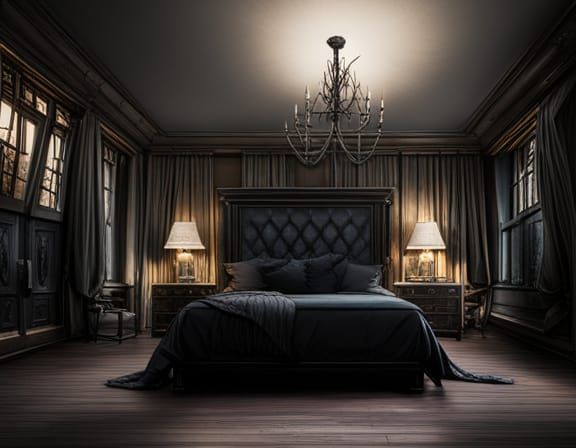 Grim Dark Bedchamber with Iron Maiden, Detailed Matte Painti...