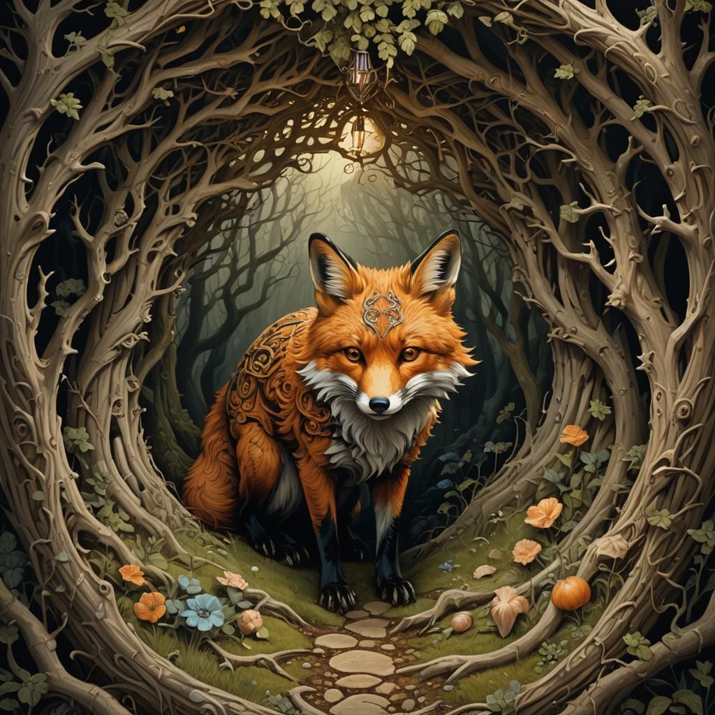 Ornate Fox and the Sinister Rabbit Hole