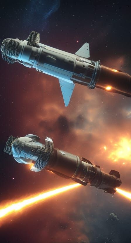 Galaxies cosmonauts star spaceship 3d 8k 3D Game Cinematic F...
