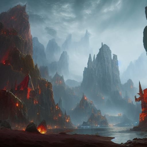 Fantastical Dungeons and Dragons Concept Art in 8k