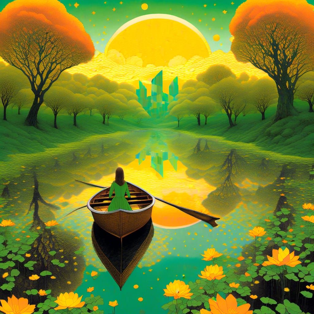 Lucy in the Sky: A Surreal Diamond Dream