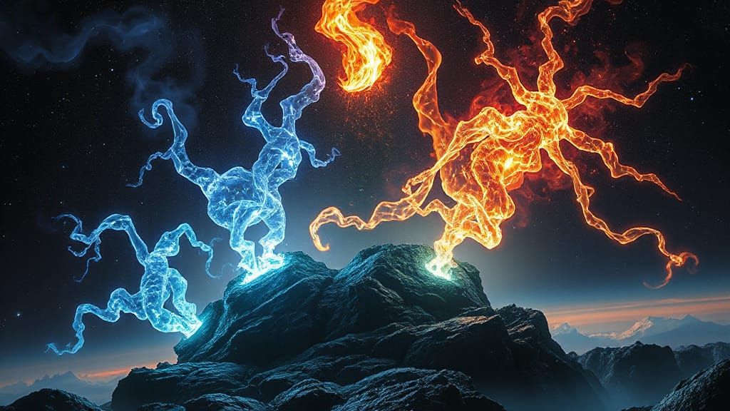 Horrorcore Manga-Gothic Elemental Spirits in Liminal Underwo...