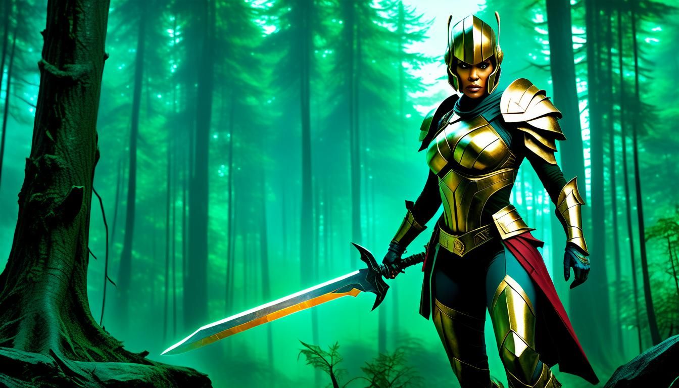 Halle Berry as Legion Commander from Dota 2