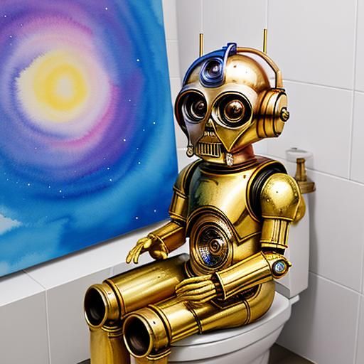 I didn't poop, I peed! π // C3-POoped not peed! π