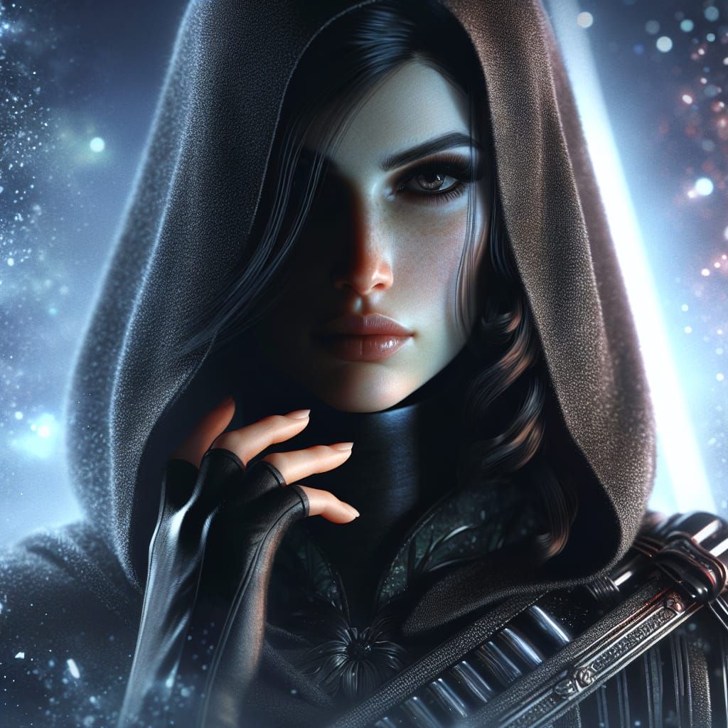 Hyperrealistic Portrait of a Cunning Sith Assassin