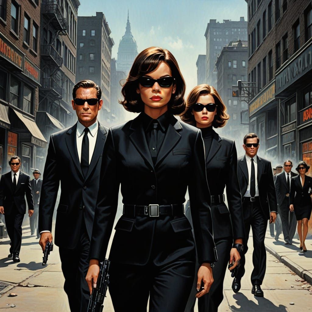 Men and Women in Black: Secret Agents