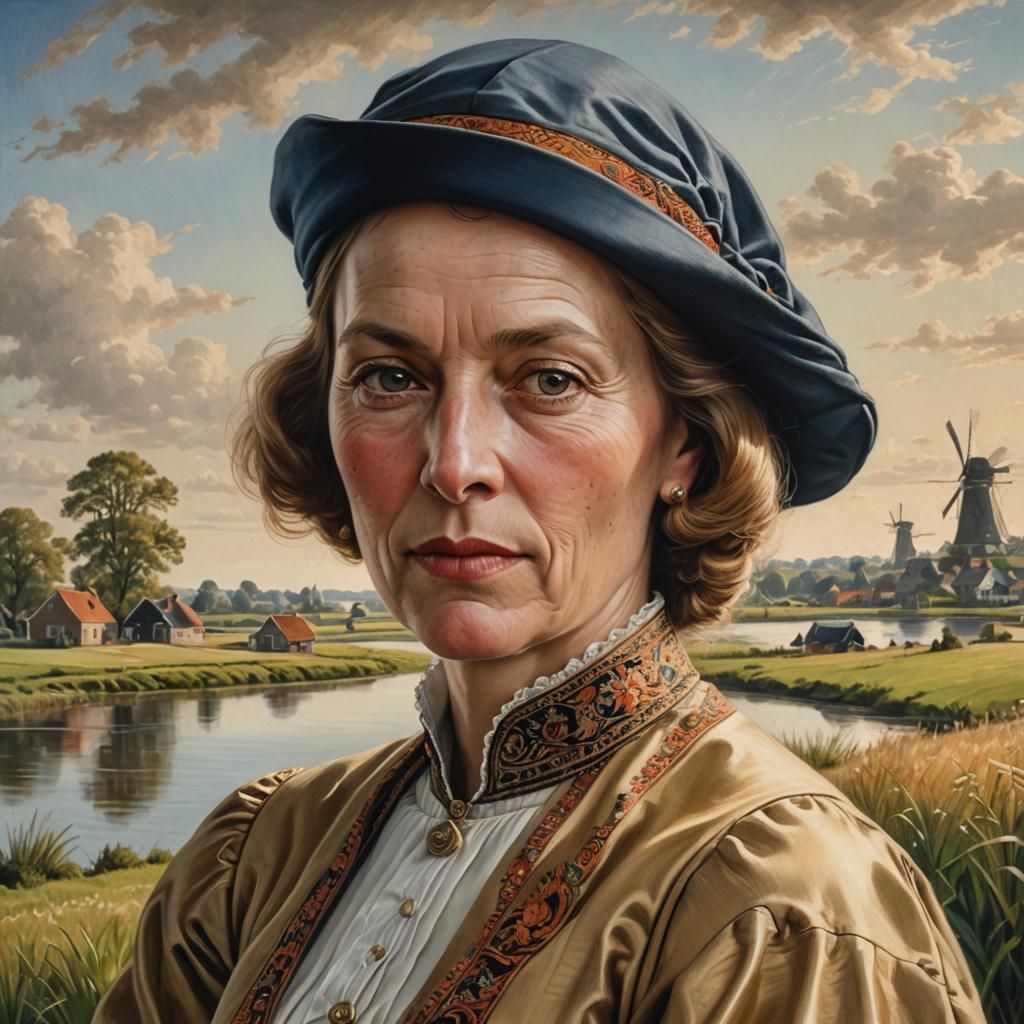 Dutch Golden Age Portrait of Aagtje Aleman
