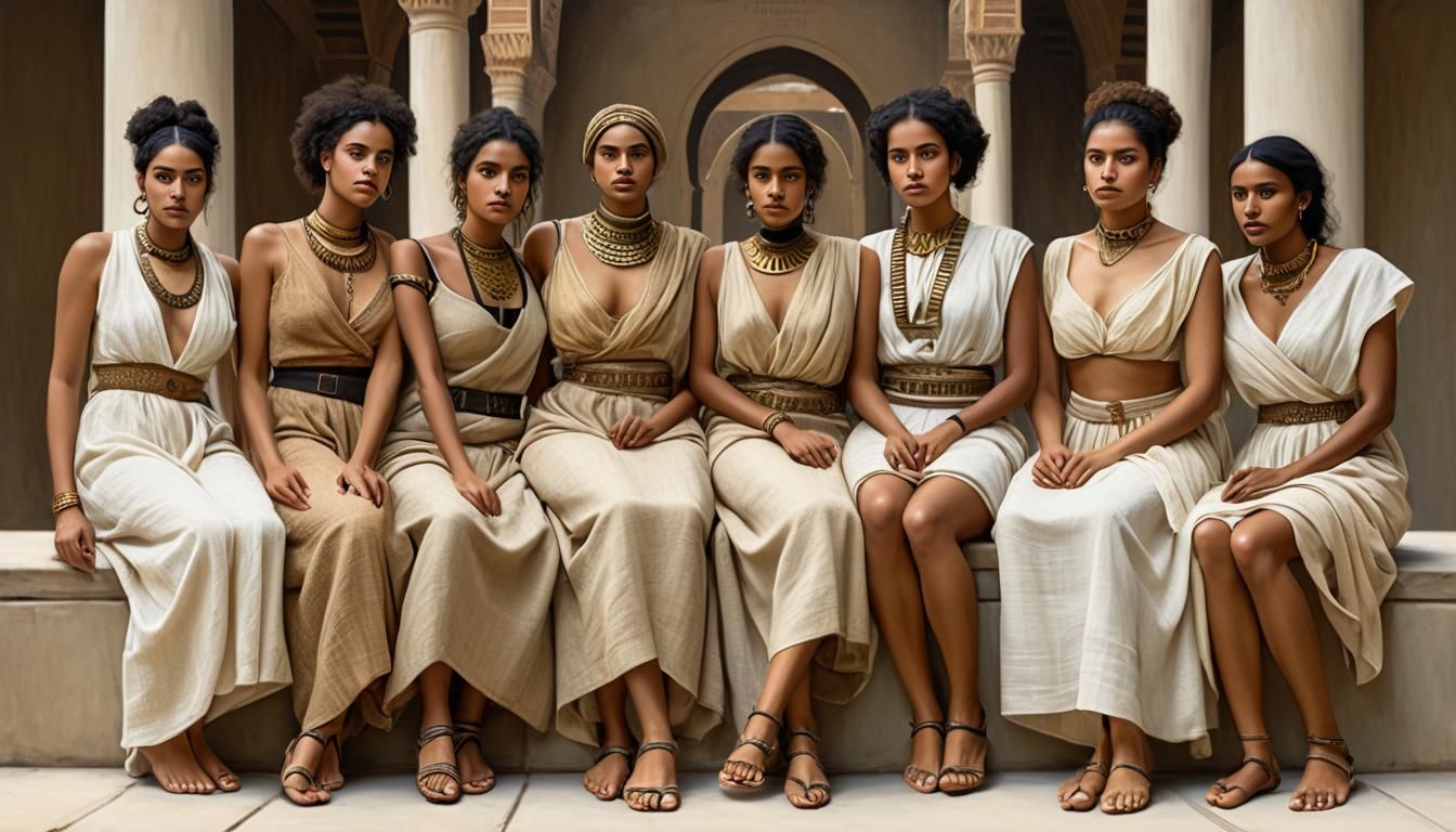 Coffee Plantation Scene in Neoclassical Style