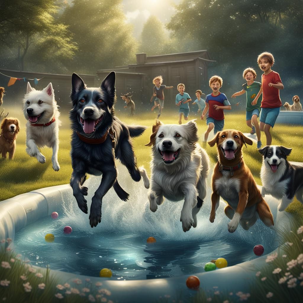 Dog Days in the Meadow: Fantasy Concept Art