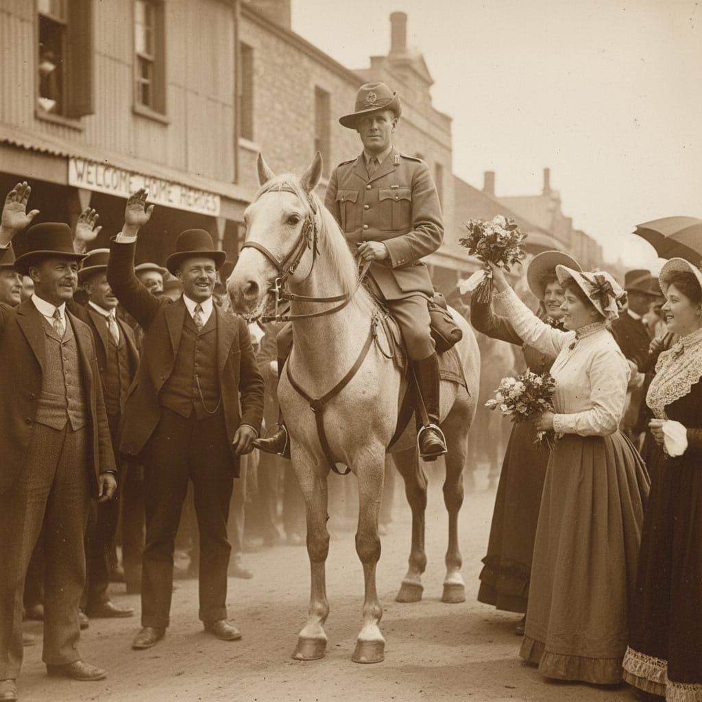 Winston Churchill at Ladysmith Relief in 1900