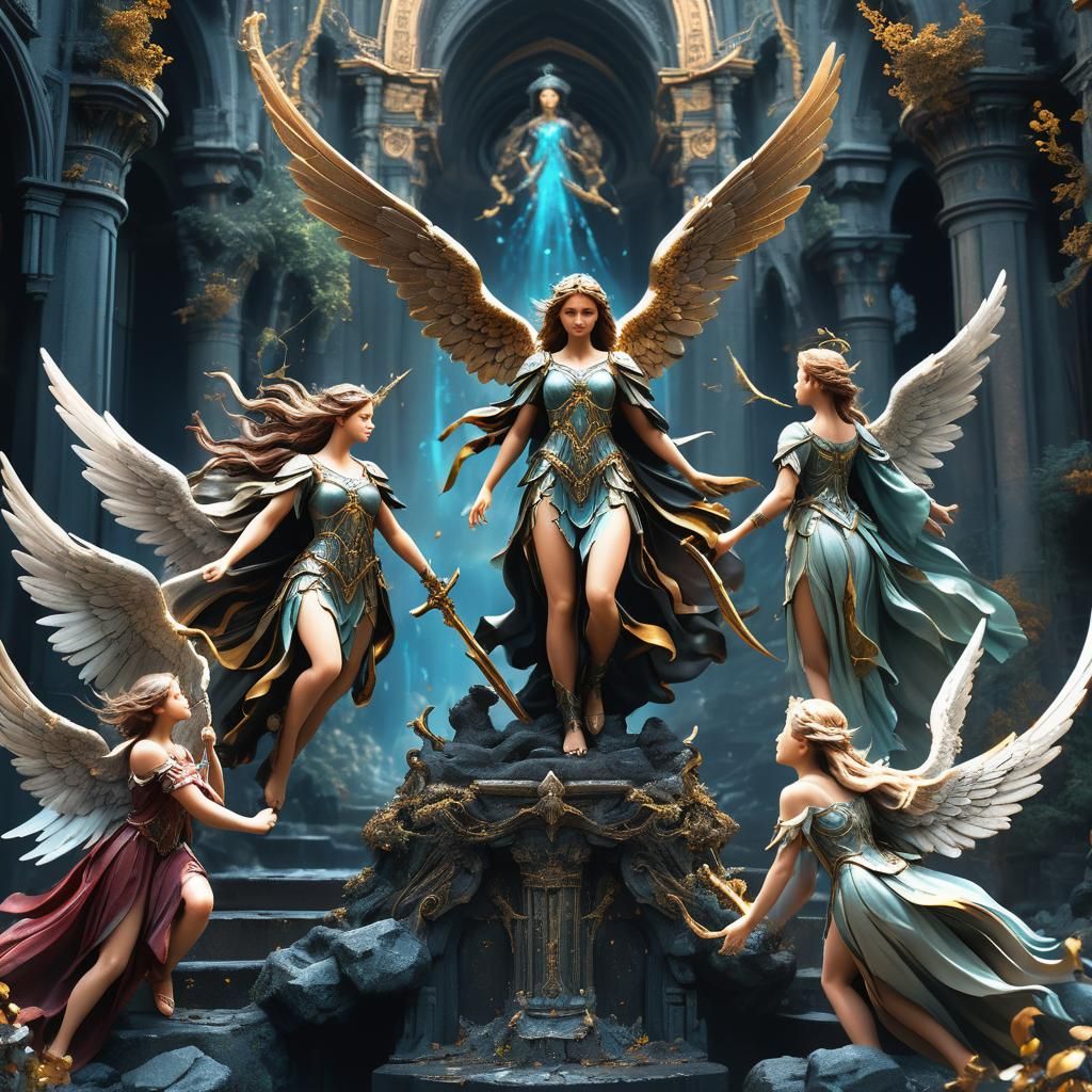 Angelic Fantasy Concept Art in Deep Color
