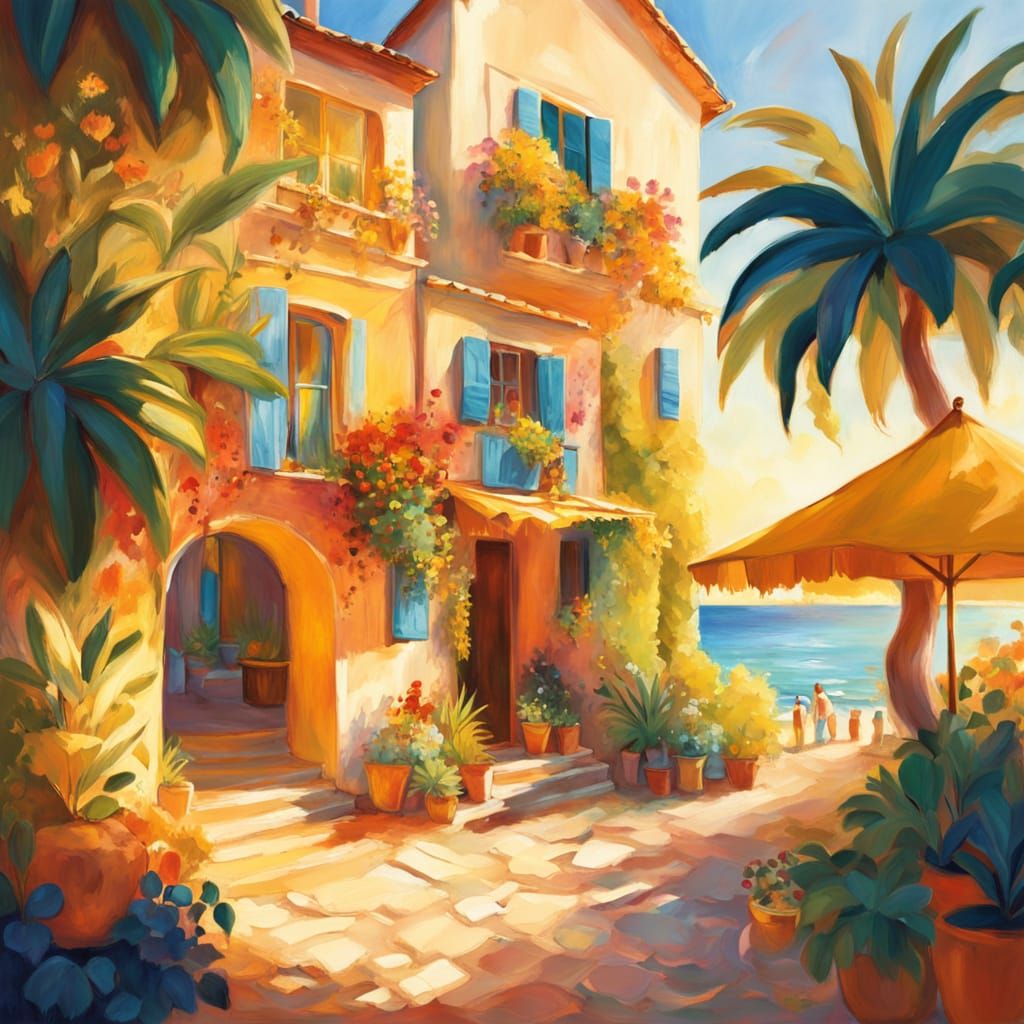 The Weary Odysseus Stands on Ithaca's Sun-Kissed Shores