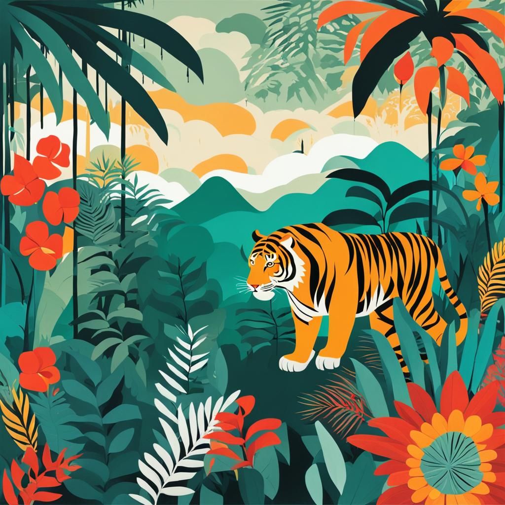 In the style of Rousseau