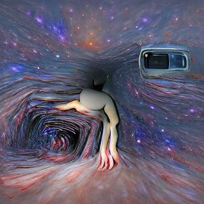 Pulled into the Void: A Conceptual Image