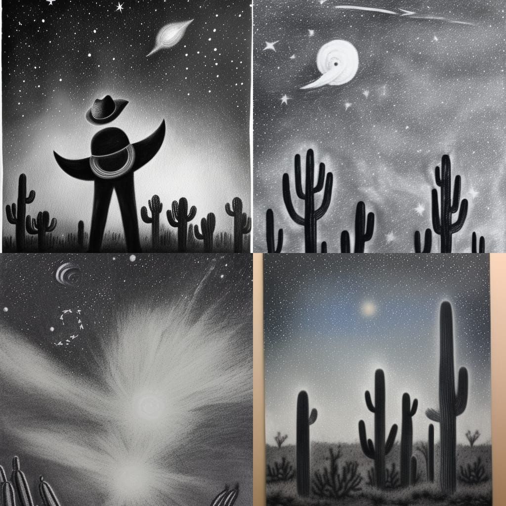Weird Things in the Desert at Night
