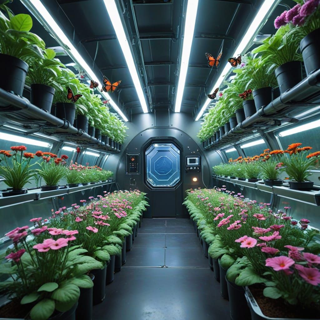 Blossoming Gardens in Space
