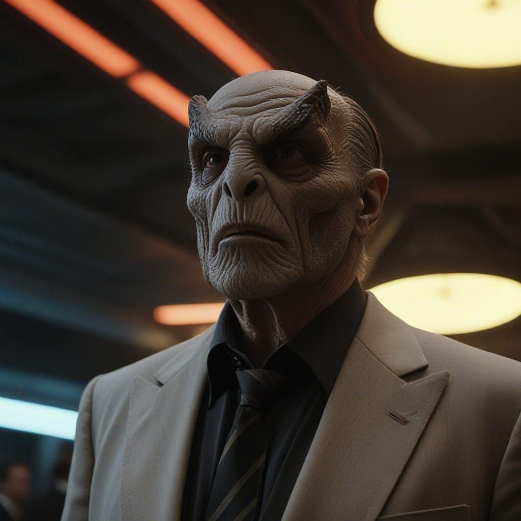 Epic Cinematic Masterpiece: Authoritarian Alien Overlord