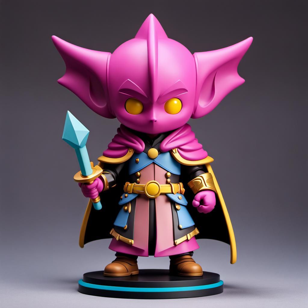 Fantasy RPG Classes in Abstract Chibi Pop Art