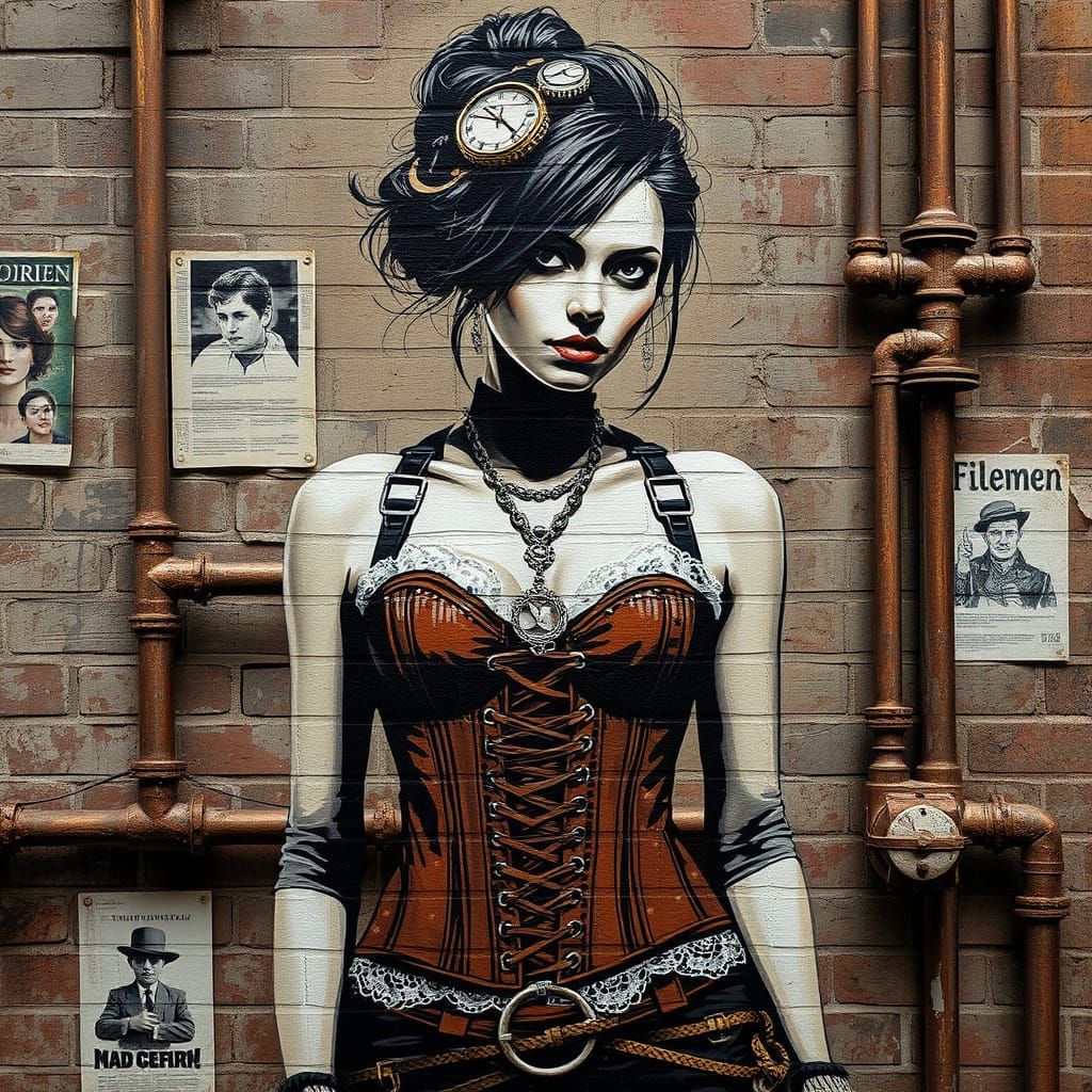 Steampunk Woman in Urban Decay