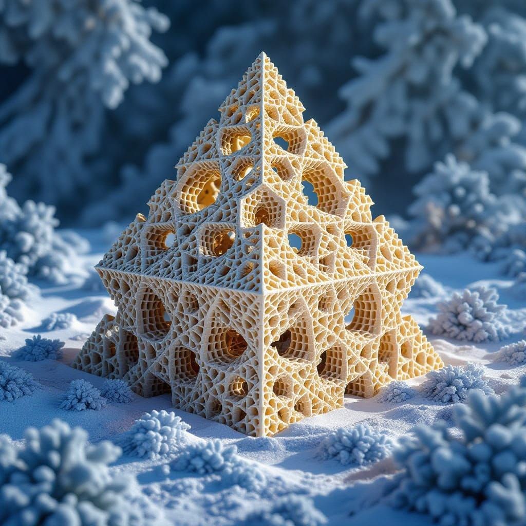 Intricate Fractal 3D Objects With Mandelbrot Set Beauty