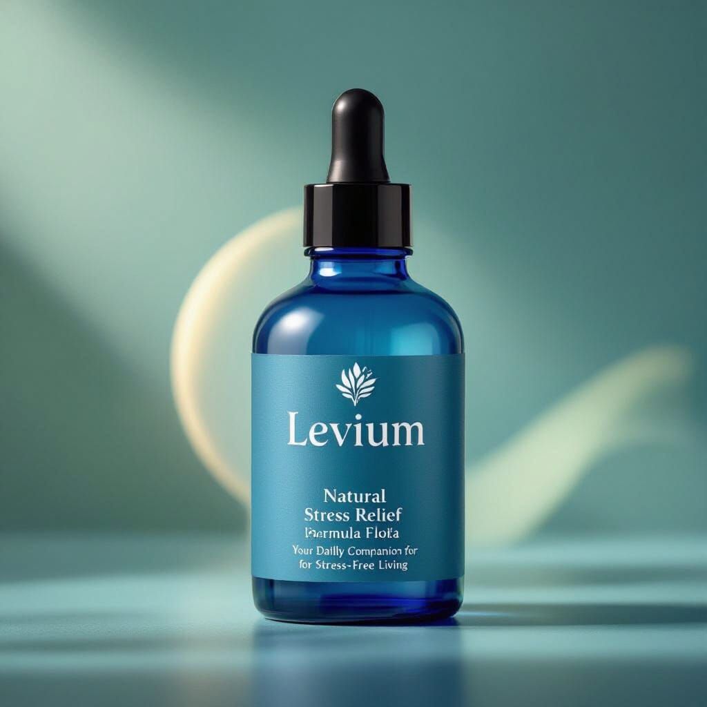 Levium Natural Stress Relief Formula Bottle